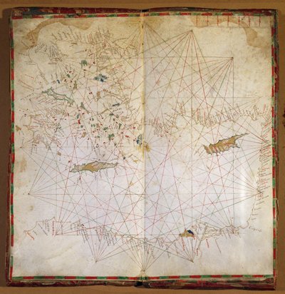 Map of the Eastern Mediterranean by Grazioso Benincasa